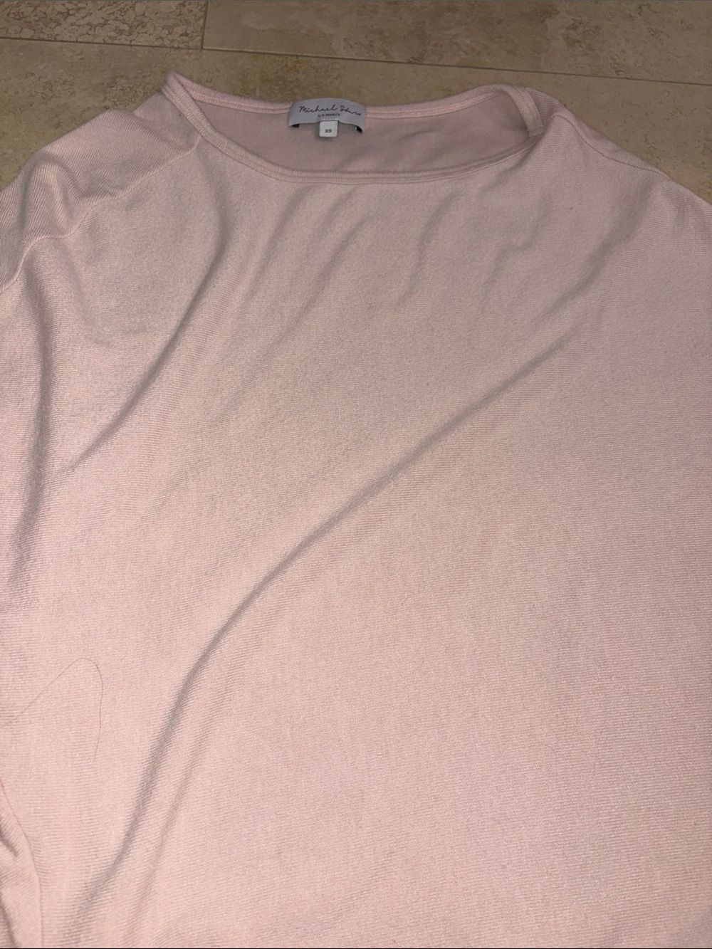 Michael Stars Men’s Pale Pink Crewneck Sweater